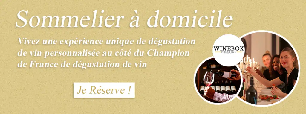 vin rouge pour sommelier à domicile